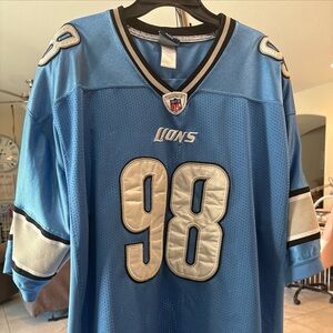 Detroit Lions Blue Football Jersey